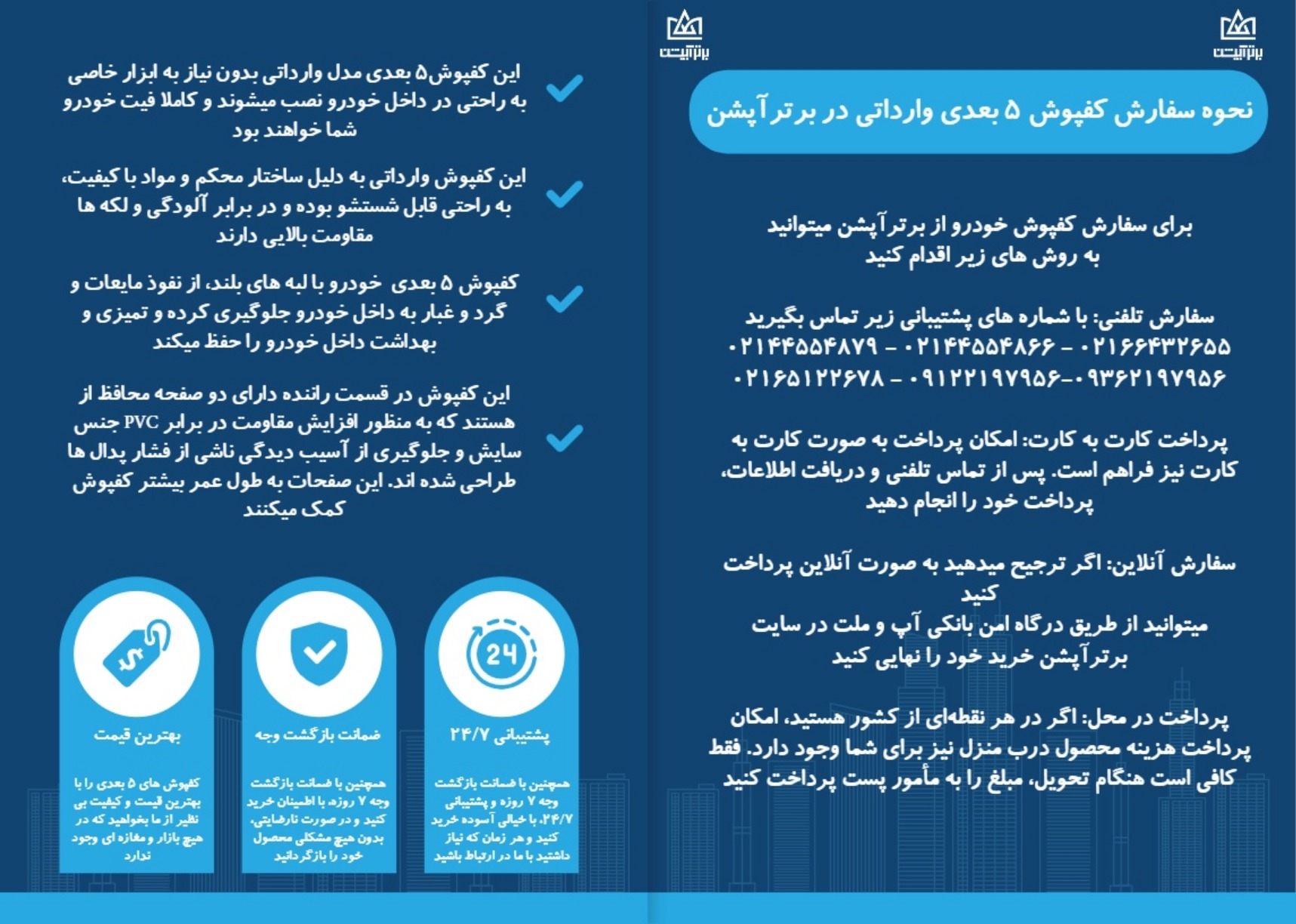 کفپوش مزدا ۳ نیو مدل 5 بعدی وارداتی