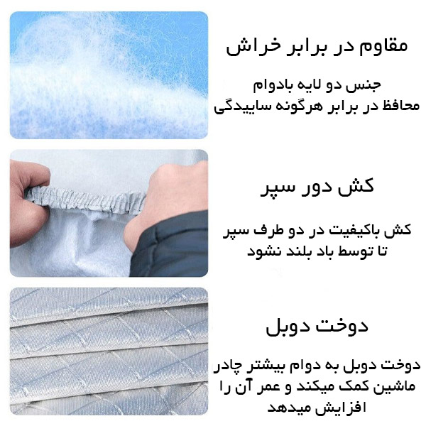 چادر ماشین چانگان cs55 پلاس مدل شمعی برند Polestra وارداتی